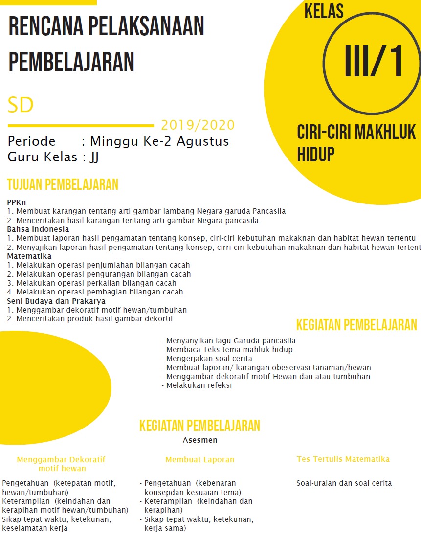 Contoh Rpp Daring Sd Mi Kelas 3 Masa Pandemi Covid 19 Datadikdasmen Com