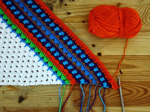 Nordic shawl WIP