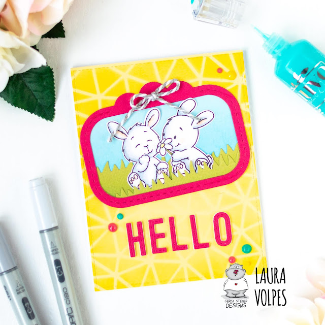 Bright Spring Card feat Gerda Steiner Designs Bunny Friends