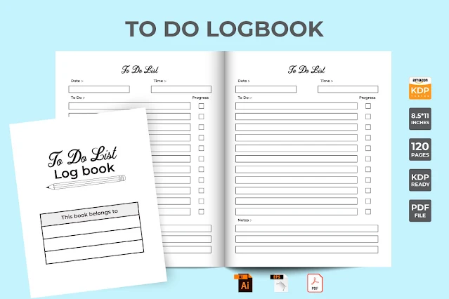 To Do List KDP Interior Task Log Book free download