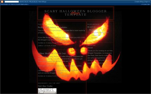 scary halloween pumpkin templates