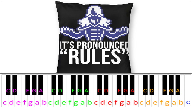 It's Pronounced Rules (Deltarune Chapter 2) Piano / Keyboard Easy Letter Notes for Beginners