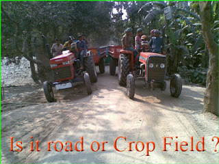 Tractors in Rural Roads