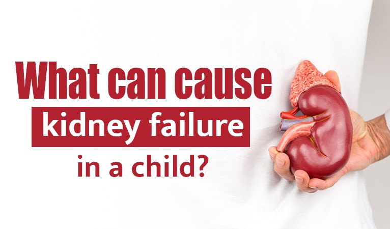 What can cause kidney failure in a child?