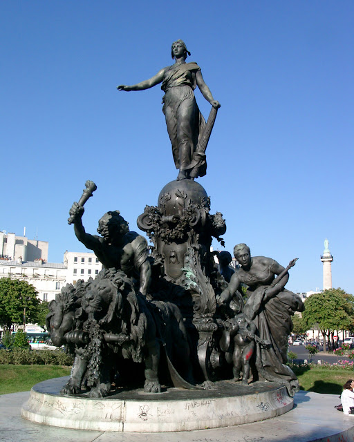 Le Triomphe de la République, The Triumph of the Republic by Jules Dalou, place de la Nation, Paris