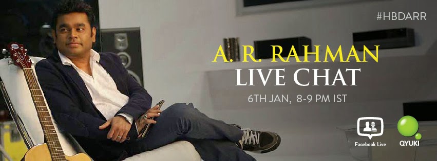 A.R Rahman Live Chat on Facebook