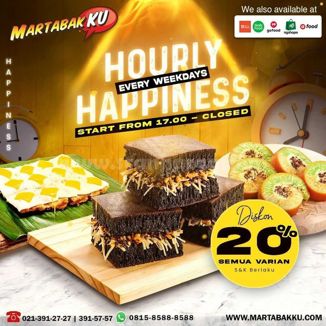 PROMO MARTABAKKU HAPPY HOUR! DISKON 20% SEMUA MENU