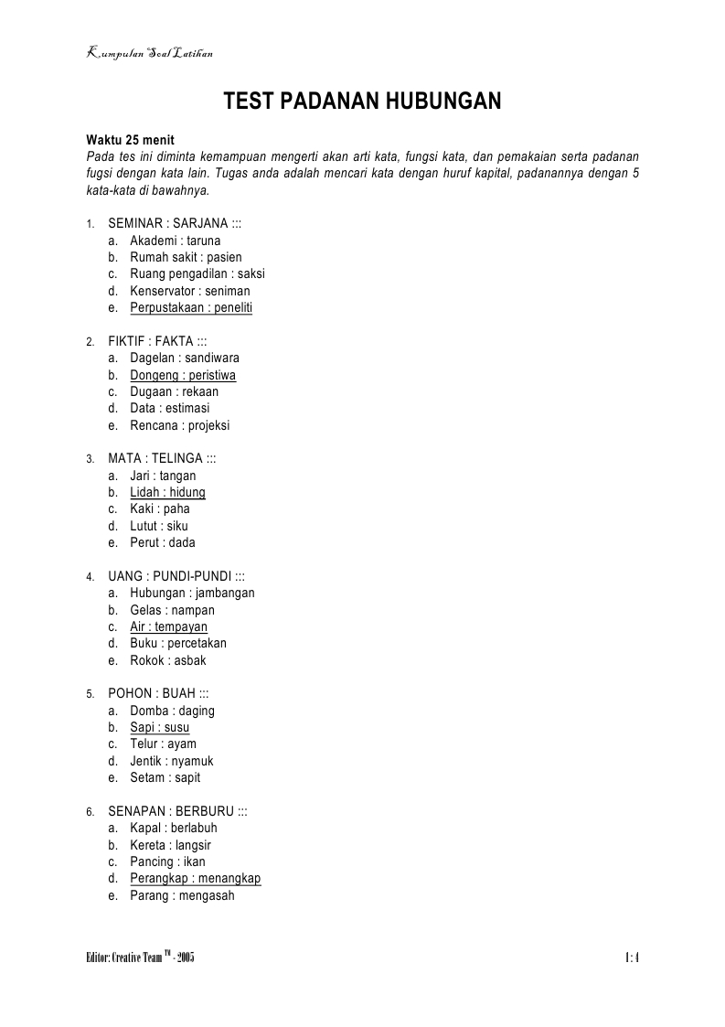 Populer Tes Matematika Di Pt Kahatex