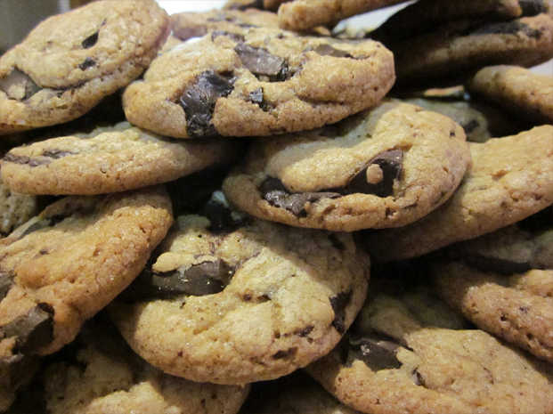 Cookies o galletas con pepitas de chocolate