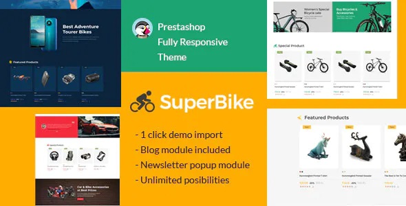 Best Bicycle Auto Car Electronics Digital Art Prestashop Theme