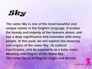 meaning of the name "Sky"