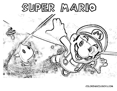 Mario Coloring Sheets on Thumbnail Gallery For Mario Coloring Pages