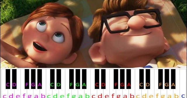 Married Life From Movie Up Piano Letter Notes - up theme song piano sheet music roblox