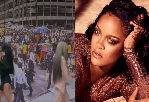 Rihanna uses a photo of CMS in Lagos for her Fenty campaign video 
