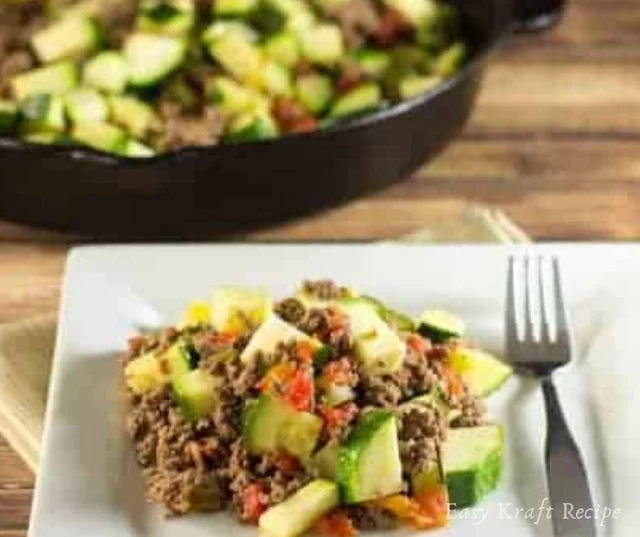 MEXICAN ZUCCHINI AND BEEF RECIPE