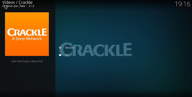 Como instalar o Crackle no Kodi