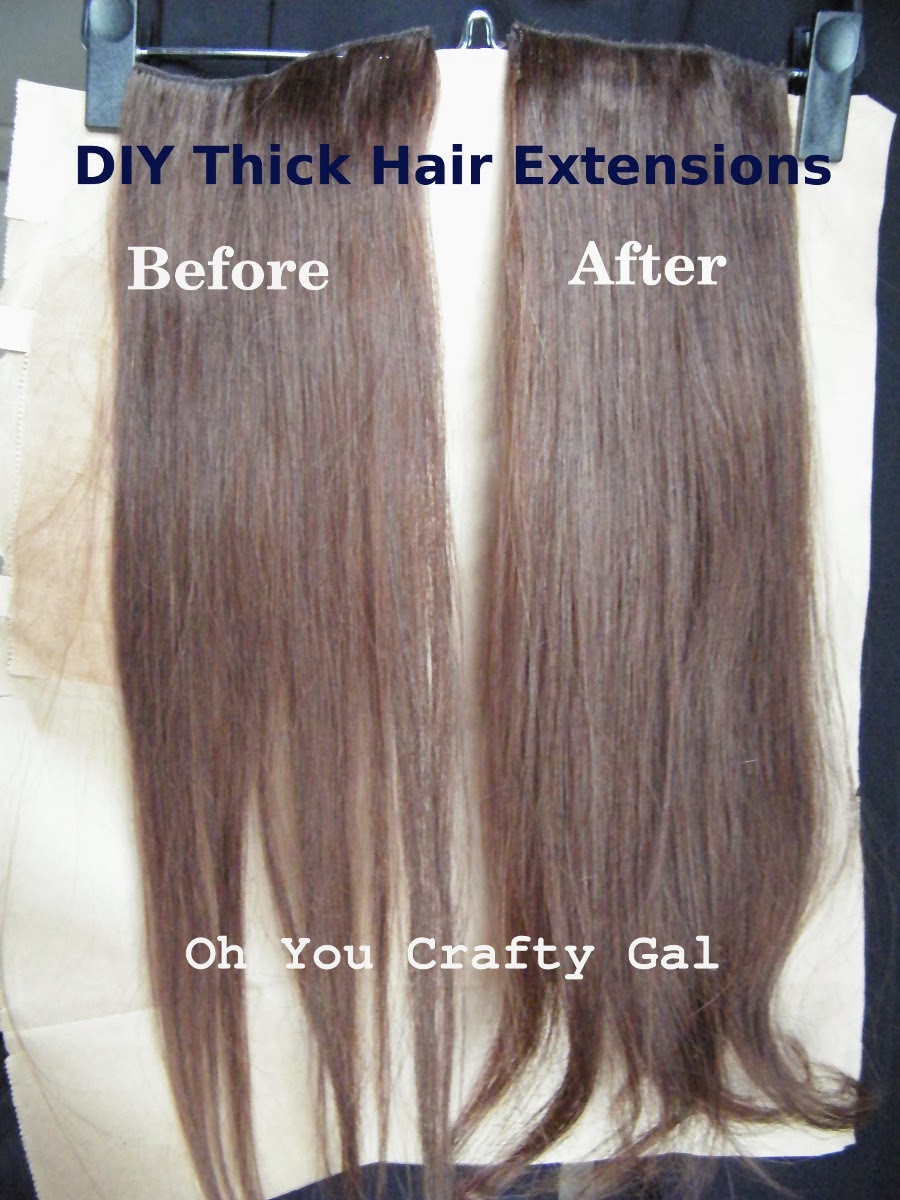 How To Make Your Clip On Hair Extensions Thicker Oh You Crafty Gal