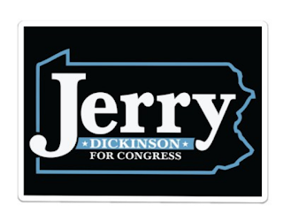Jerry Dickinson for congress yard sign