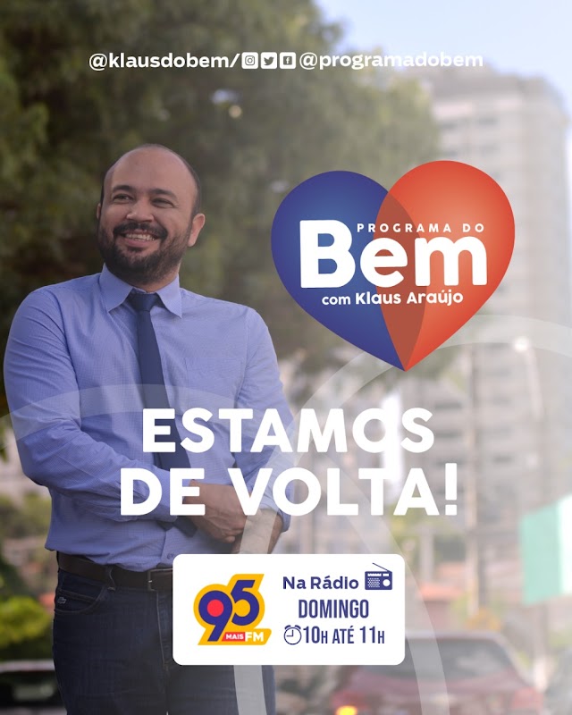 PROGRAMA DO BEM VOLTA AO AR NESTE DOMINGO