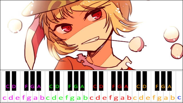 September Pumpkin (Touhou 15) Piano / Keyboard Easy Letter Notes for Beginners