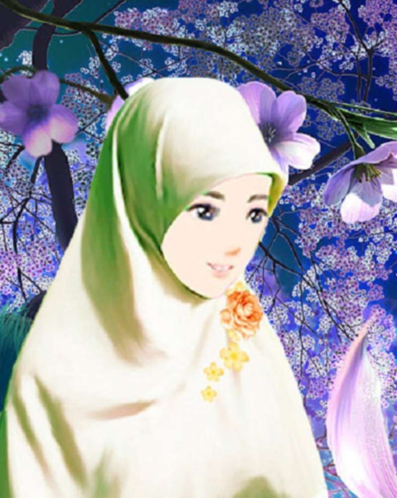  Gambar  Kartun Muslimah Sedang Duduk Top Gambar 