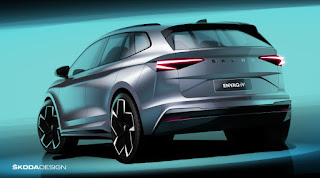 Skoda Enyaq iV (2021 Rendering) Rear Side