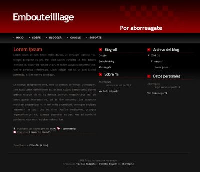 Embouteilllage Blogger Template
