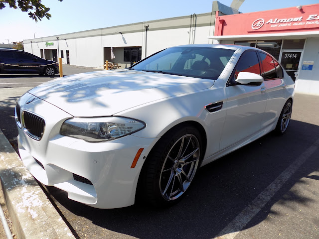 2013 BMW M5- Before work done at Almost Everything Autobody