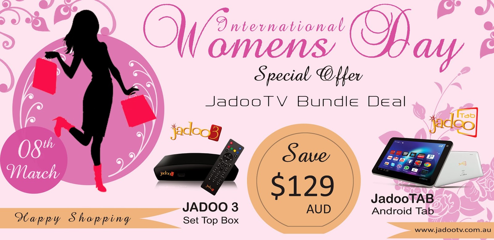 womens day - jadootv offer deals