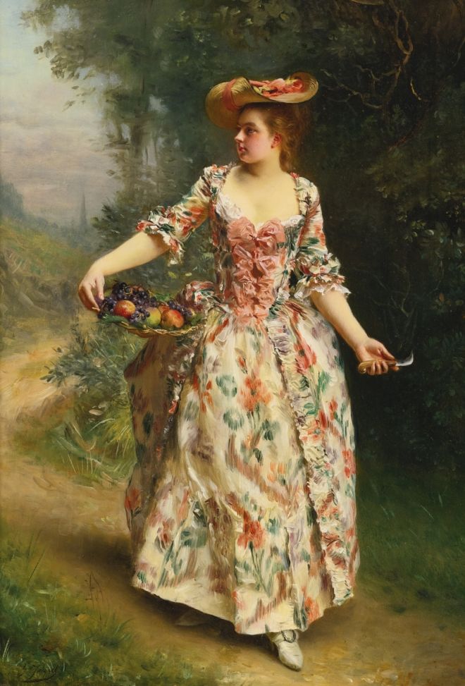 Жан Жаке Gustave Jean Jacquet Прогулка