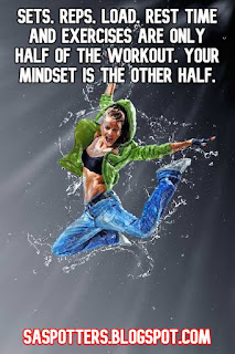 Sets, reps, load, rest time and exercises are only half of the workout. Your mindset is the other half.