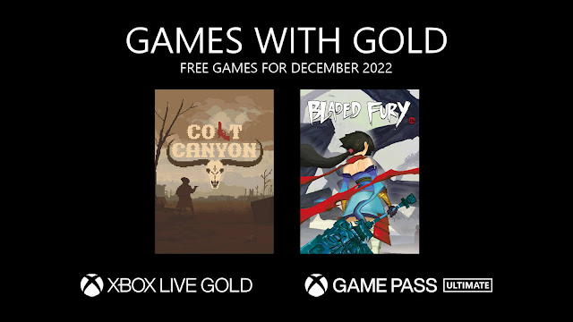 xbox live gold free games december 2022 bladed fury colt canyon X xb1 series x/s xsx