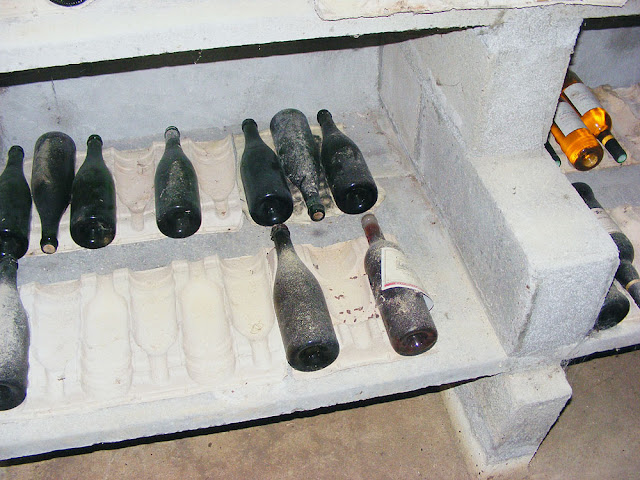 Underground wine cellar associated with a private house in the countryside.  Indre et Loire, France. Photographed by Susan Walter. Tour the Loire Valley with a classic car and a private guide.