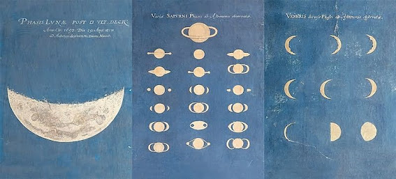 Punturas de fases lunares y posiciones de planetas