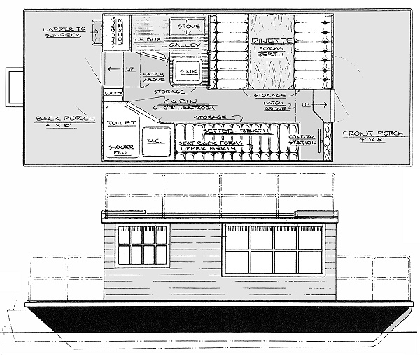 Shanty Boat: Boat Plans: Choices Made and Not Made