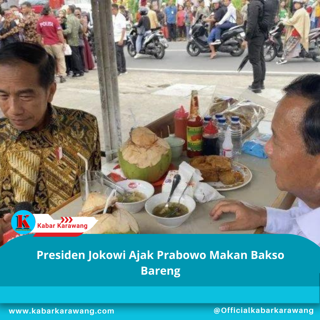 Presiden Jokowi Ajak Prabowo Makan Bakso Bareng