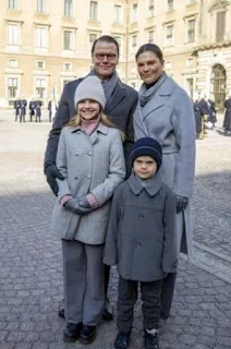 Crown Princess Victoria of Sweden and family