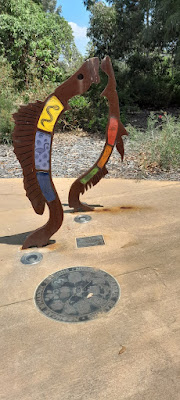 Sculpture representing the Noongar Whadjuk Seasons.