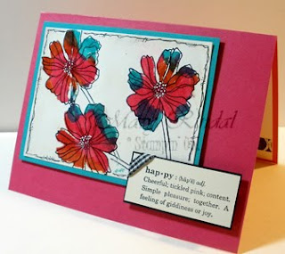 stampin up card, bleach technique