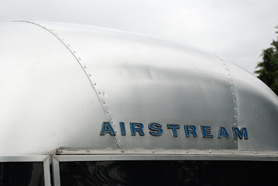 Airstream emblem after refinishing