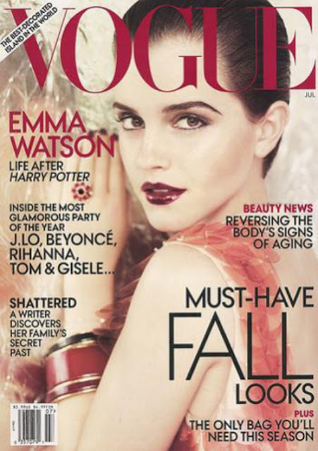 emma watson vogue photo shoot 2011. makeup Emma Watson for Vogue