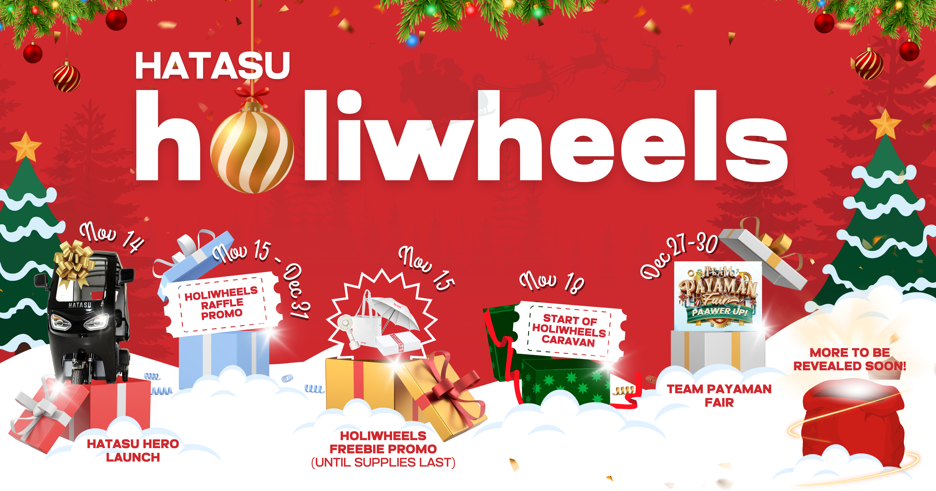 Exciting News: HATASU ebike's HOLIWHEELS Christmas Campaign is Here!