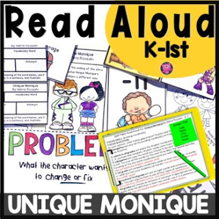 Read Aloud activity: "Unique Monique" by Maria Rousaki