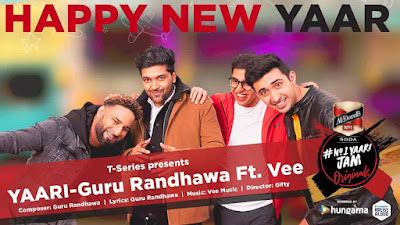 Yaari Song Lyrics by Guru Randhawa Happy New Yaar