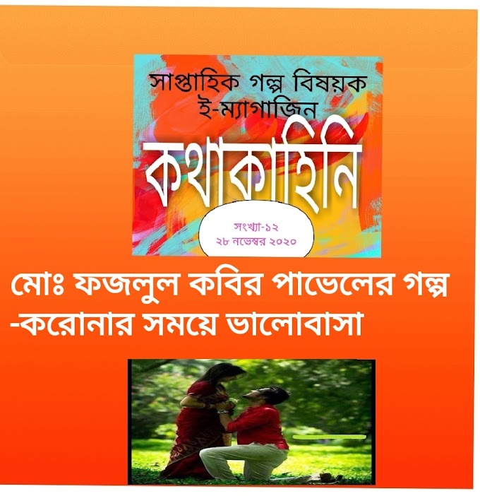 মোঃ ফজলুল কবির পাভেলের ছোটগল্প- করোনার সময়ে ভালবাসা !  