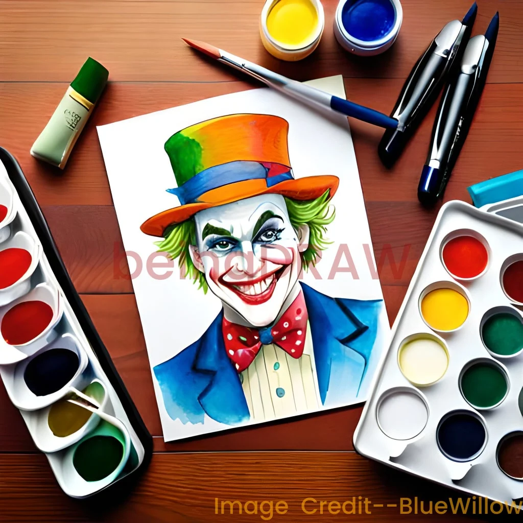 joker drawing easy