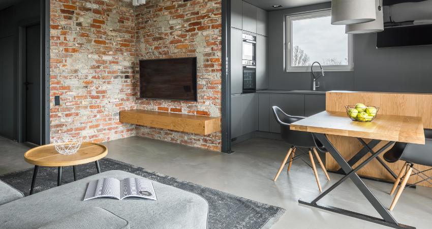 desain interior industrial minimalis modern