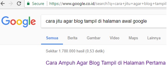 7 Cara Jitu Agar Blog Tampil Di Halaman Awal Google