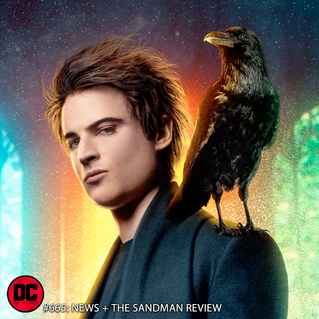 Tom Sturridge as Neil Gaiman's Sandman with Matthew the Raven