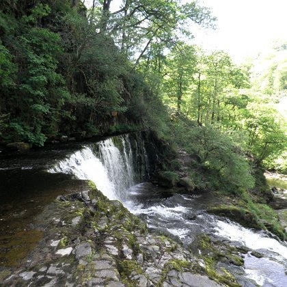 Sgwd Isaf Clun-Gwyn Waterfall, Wales